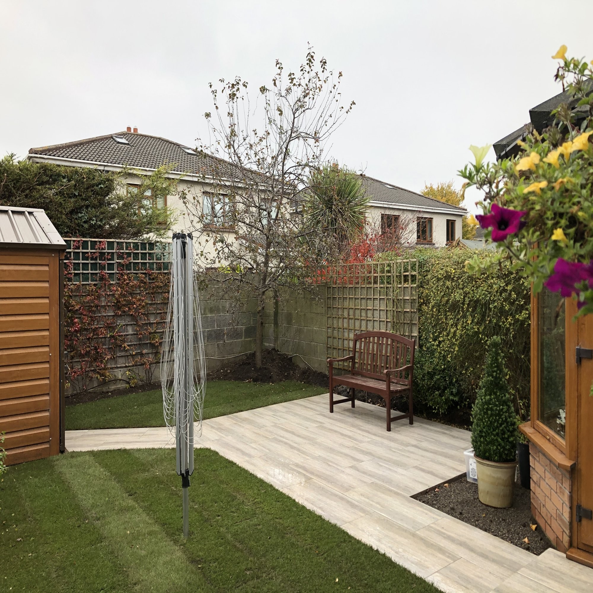 Oak Wood Effect Virtue Vitrified Porcelain Paving Slabs - 900x450 Pack