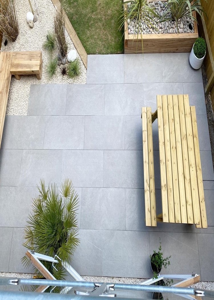 Overland Grigio King Size Porcelain Paving Slabs-1200x600 pack