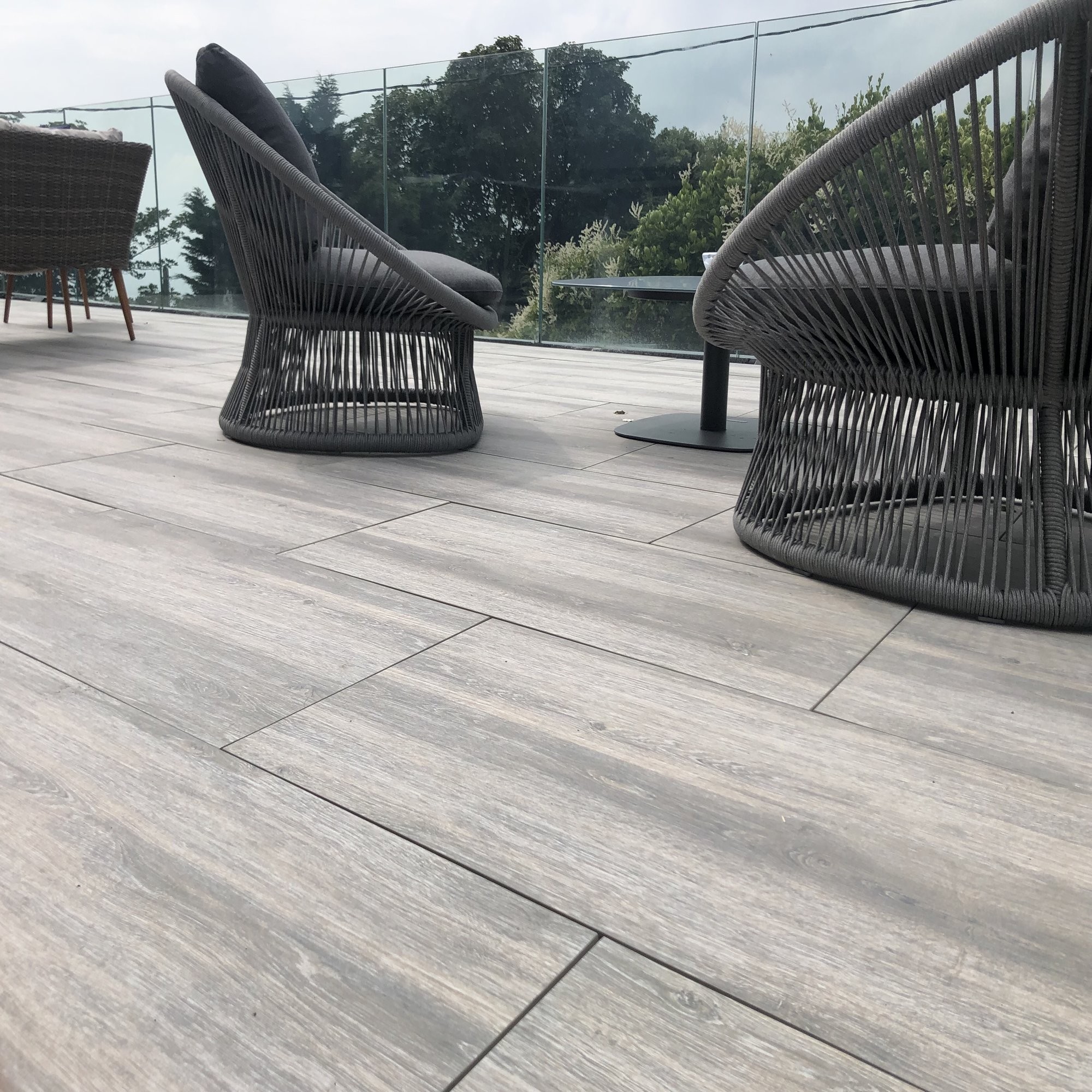 Oak Wood Effect Virtue Vitrified Porcelain Paving Slabs - 900x450 Pack