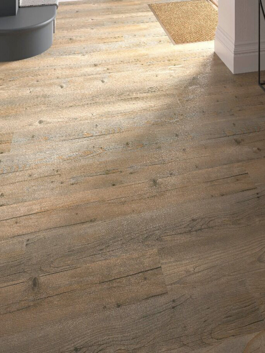 Rustic Willow Wood Effect Luxury Vinyl Tile (SPC) - 1219x177 (1mm attached underlay)