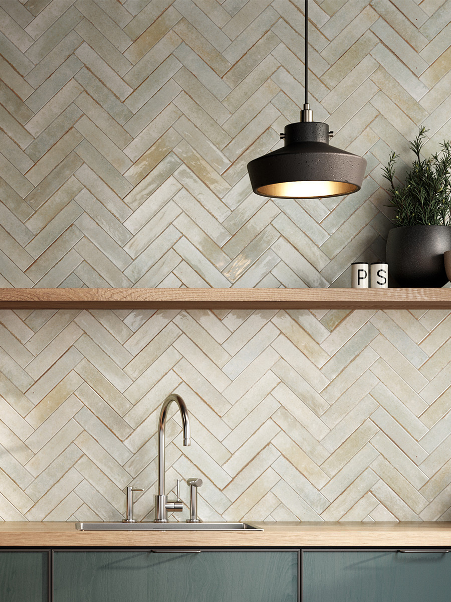 Soho Sage Luxury Italian Gloss Wall Tile - 60x250(mm)