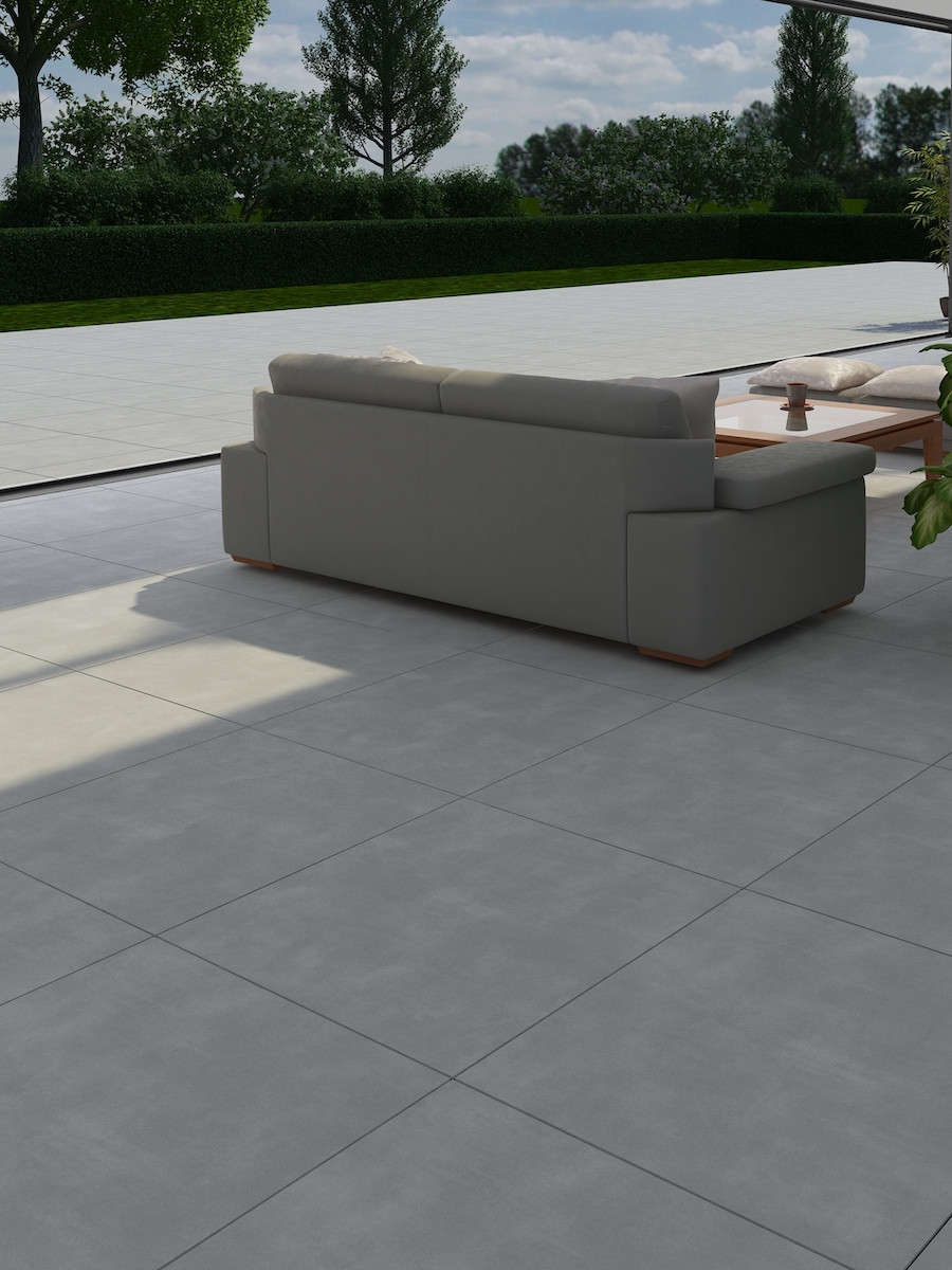 Milano Grey Anti Slip Tile - 800x800x9.5mm