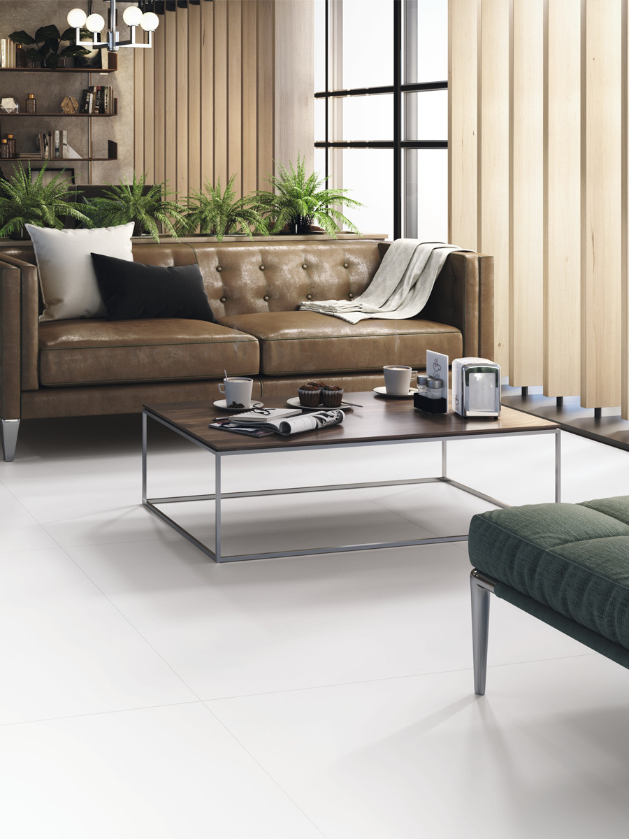 Supreme White Porcelain Tile - 1000x1000mm