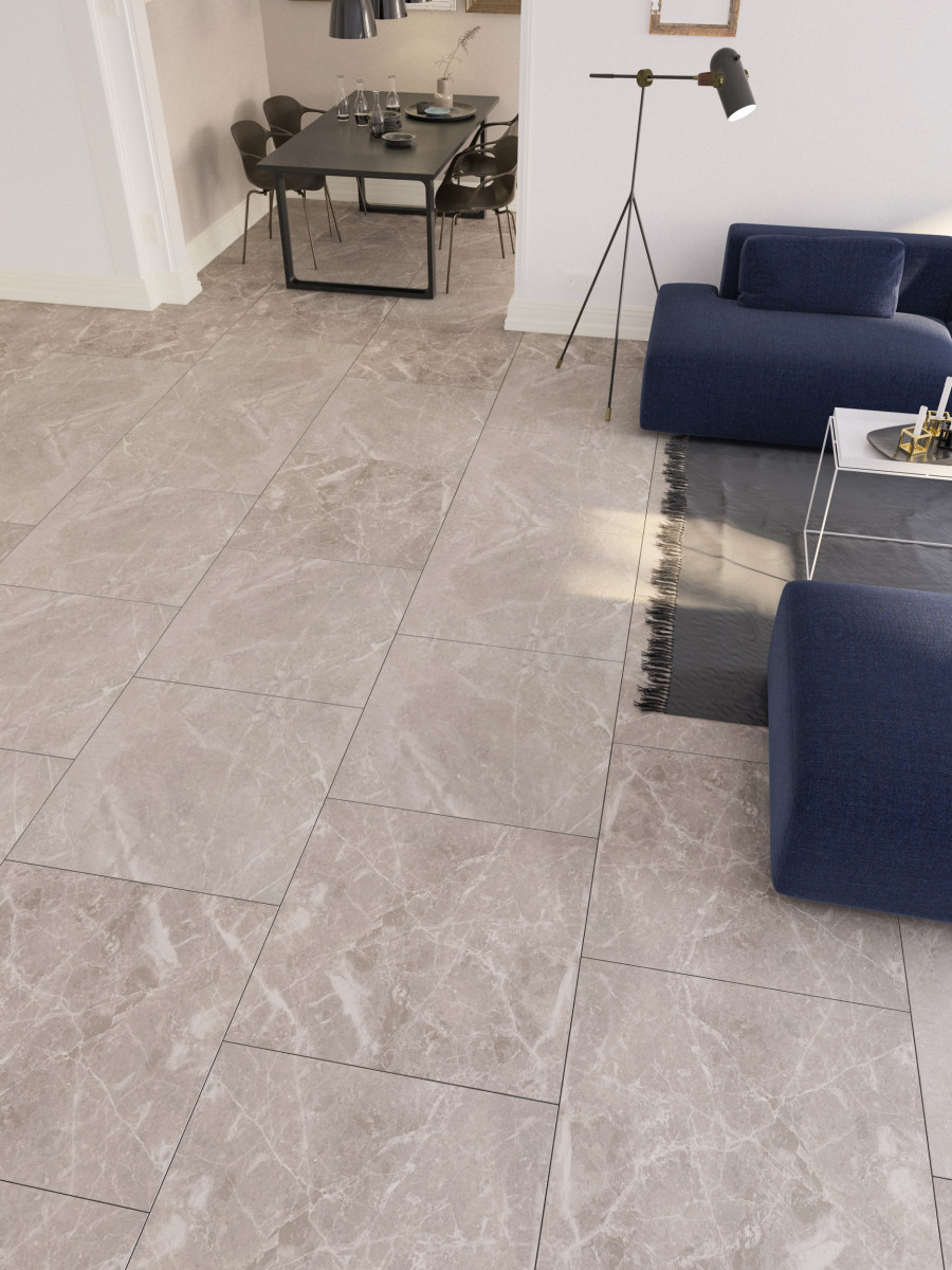 Victoria Cloud Indoor Floor & Wall Tiles - 600x600mm